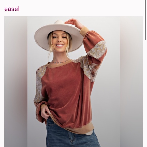 Easel L/S shirt Oversized! - Picture 1 of 8